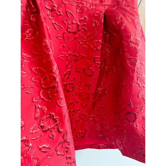 Lilly Pulitzer | NWT | Kataleya Strapless Jacquard Dress | Amaryllis Red | Sz 14 - Picture 6 of 14